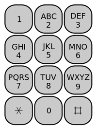 telephone keypad